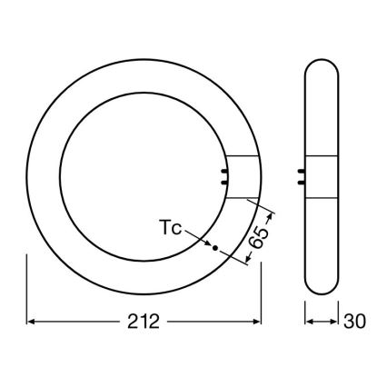 Tub LED fluorescent Osram G10q/11W/230V 6500K