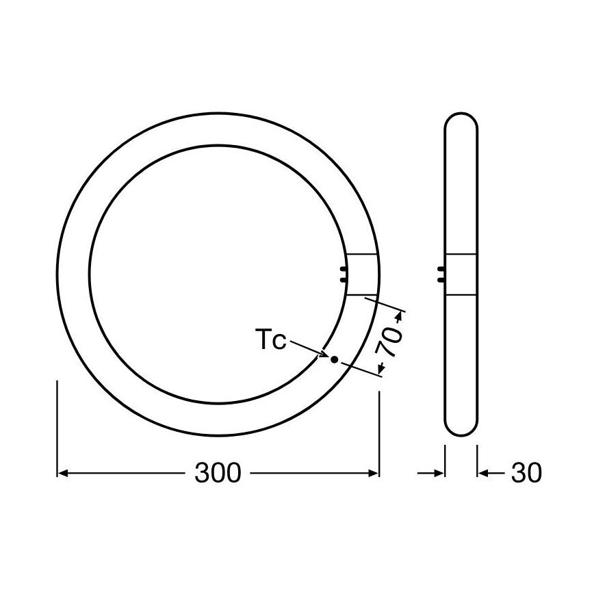 Tub LED fluorescent Osram G10q/18,3W/230V 4000K
