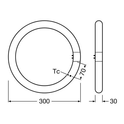 Tub LED fluorescent Osram G10q/18,3W/230V 6500K