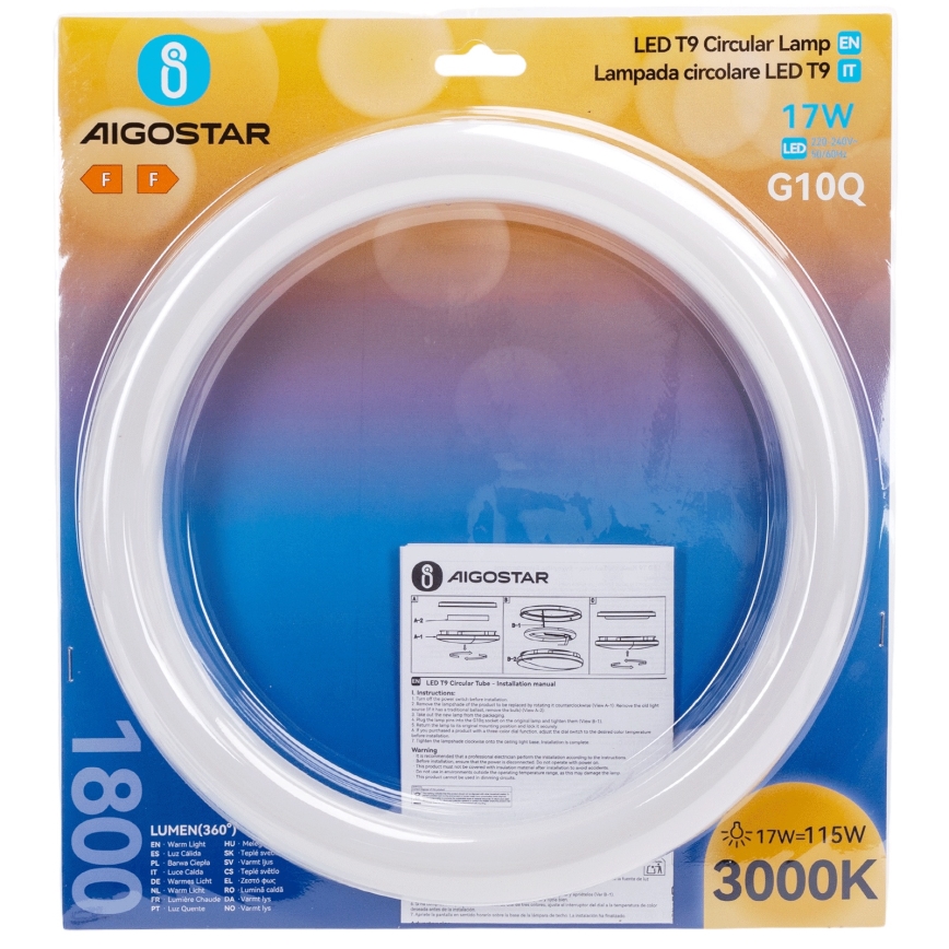Tub LED G10q/17W/230V 3000K - Aigostar
