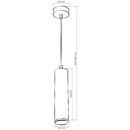 Lustră LED RGBW dimmabilă suspendată pentru baie TURYN 1xGU10/6W/230V 3000K IP44 neagră + telecomandă