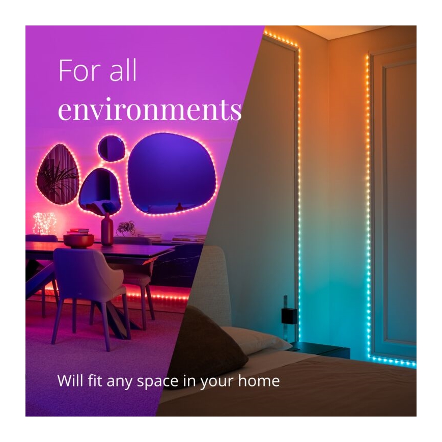 Twinkly - Bandă LED RGB exterioară reglabilă DOTS 400xLED 20 m IP44 Wi-Fi