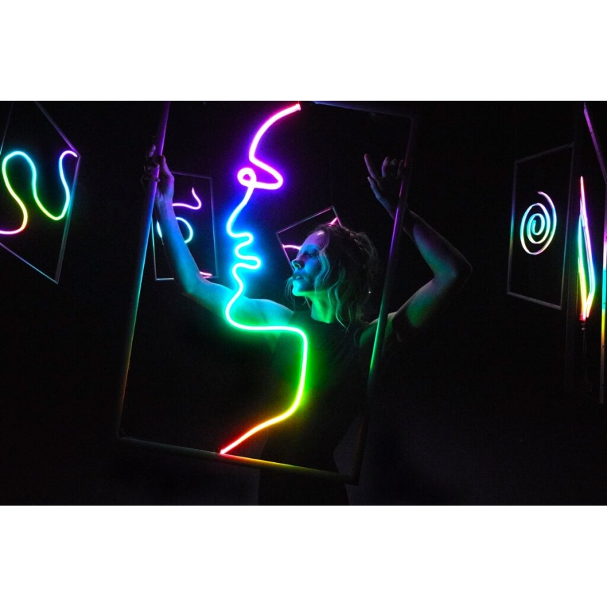 Twinkly - Bandă LED RGB reglabilă FLEX, 300 LED, 3 m, Wi-Fi