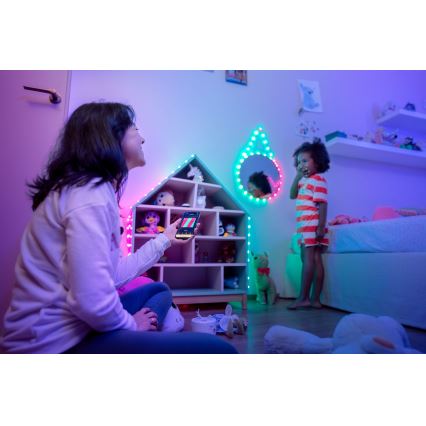 Twinkly - Ghirlandă de Crăciun LED RGB reglabilă CANDIES 200xLED 14 m USB Wi‑Fi