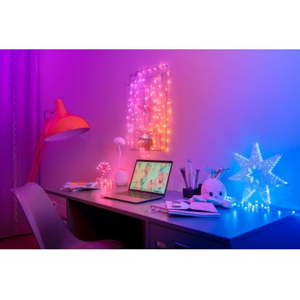 Twinkly - Ghirlandă LED RGB CANDIES, 200 de LED-uri, 14 m, USB, Wi‑Fi, cu intensitate reglabilă