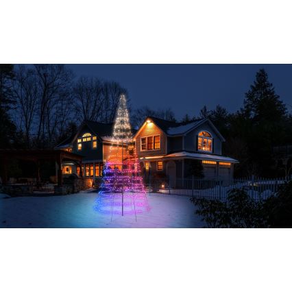 Twinkly - Brad de Crăciun LED RGBW, cu intensitate reglabilă, pentru exterior, LIGHT TREE 1000xLED, 6 m, IP44, Wi‑Fi