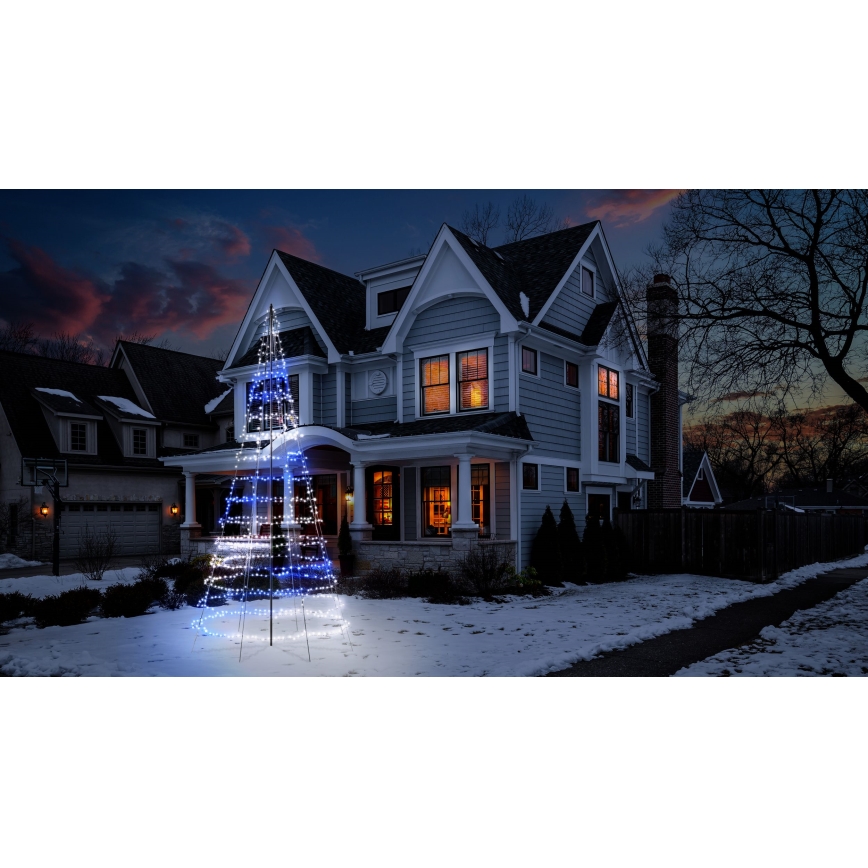Twinkly - Brad de Crăciun LED RGBW, cu intensitate reglabilă, pentru exterior, LIGHT TREE 1000xLED, 6 m, IP44, Wi‑Fi