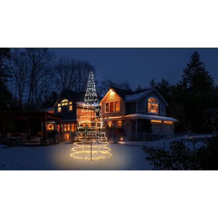 Twinkly - Brad de Crăciun LED RGBW, cu intensitate reglabilă, pentru exterior, LIGHT TREE 1000xLED, 6 m, IP44, Wi‑Fi