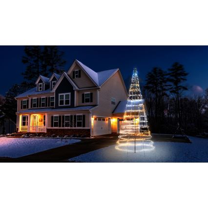 Twinkly - Brad de Crăciun LED RGBW, cu intensitate reglabilă, pentru exterior, LIGHT TREE 1000xLED, 6 m, IP44, Wi‑Fi