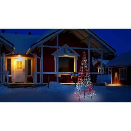 Twinkly - Brad de Crăciun LED RGBW reglabil pentru exterior LIGHT TREE 300xLED 2m IP44 Wi-Fi
