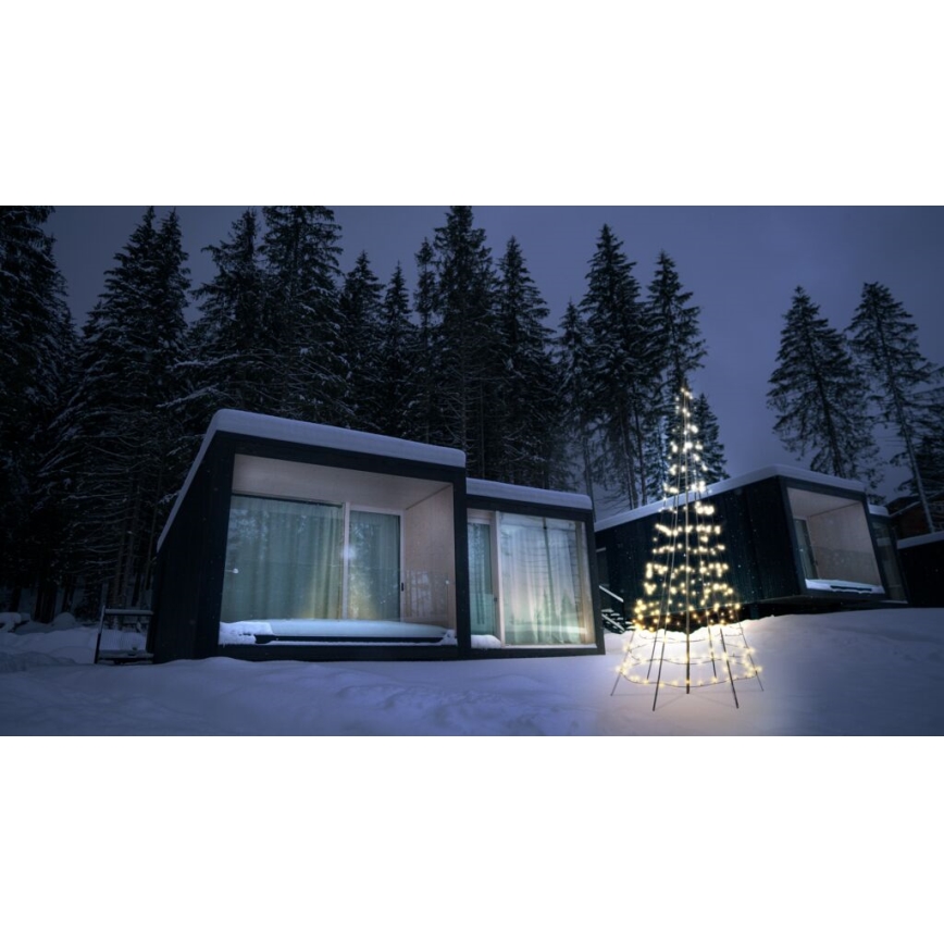 Twinkly - Brad de Crăciun LED RGBW reglabil pentru exterior LIGHT TREE 300xLED 2m IP44 Wi-Fi