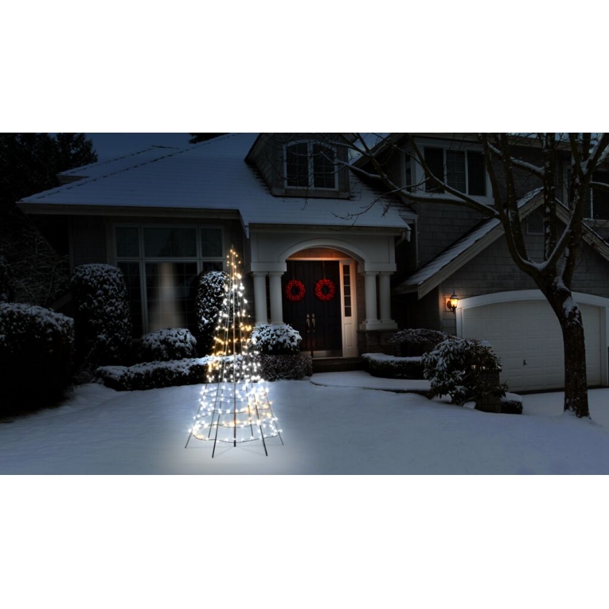 Twinkly - Brad de Crăciun LED RGBW reglabil pentru exterior LIGHT TREE 300xLED 2m IP44 Wi-Fi