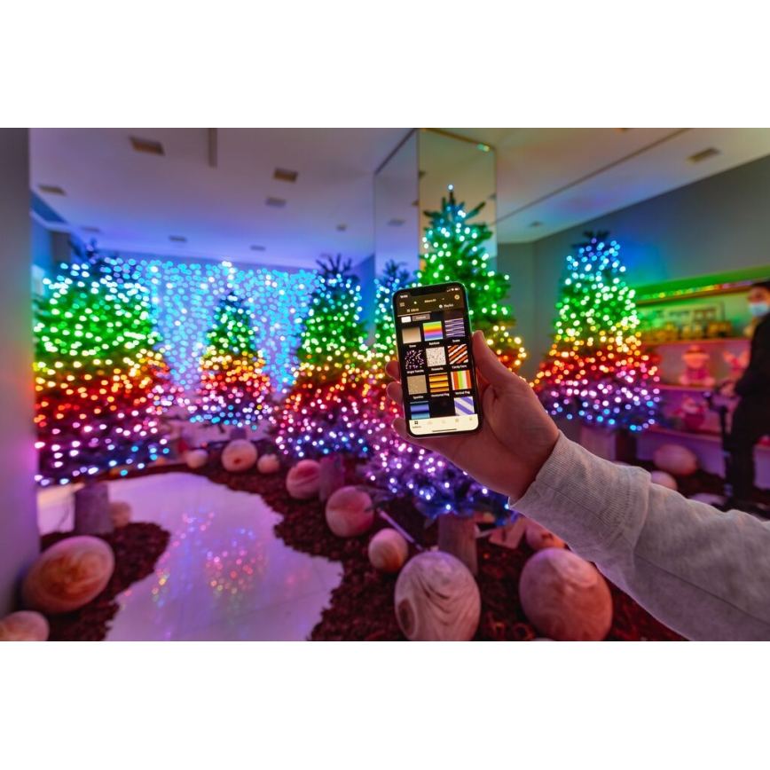 Twinkly - Ghirlandă LED RGBW reglabilă pentru exterior STRINGS 250 LED 23,5 m IP44 Wi-Fi