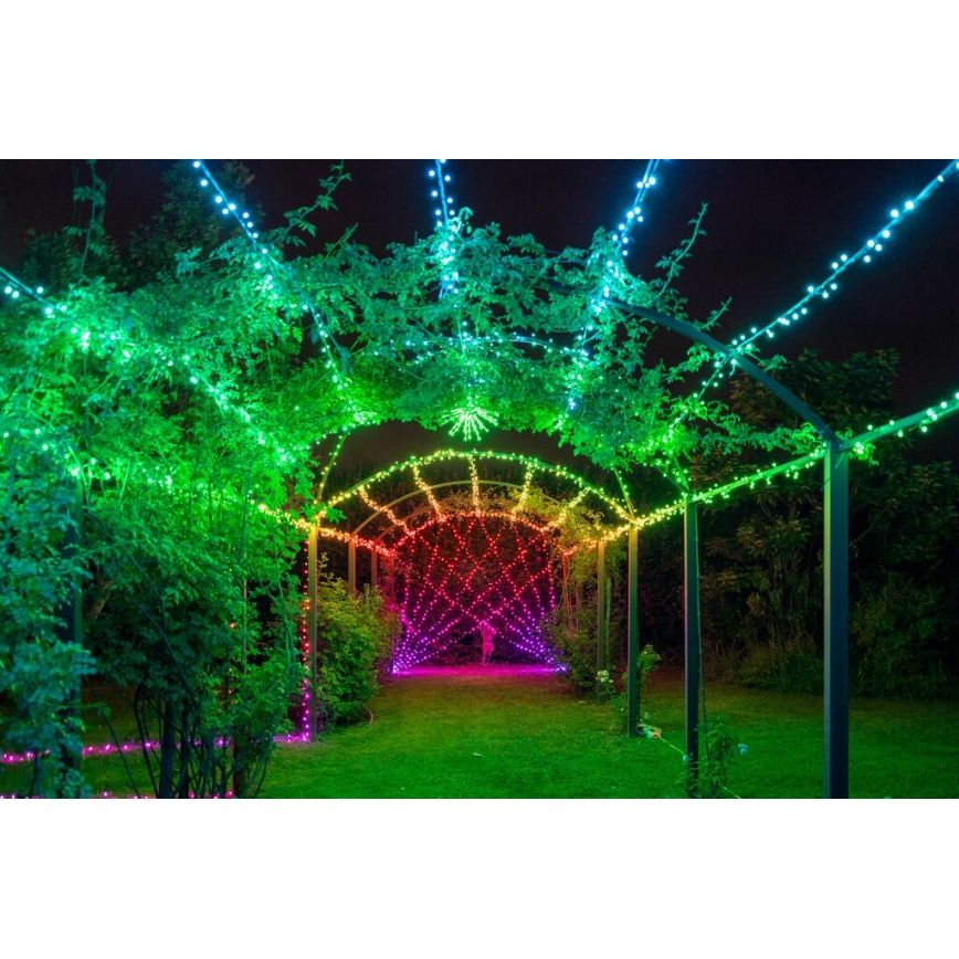 Twinkly - Ghirlandă LED RGBW reglabilă pentru exterior STRINGS 250 LED 23,5 m IP44 Wi-Fi