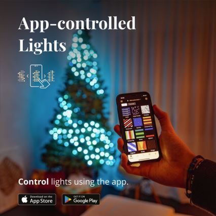 Twinkly - Ghirlandă LED RGBW reglabilă pentru exterior STRINGS 250 LED 23,5 m IP44 Wi-Fi