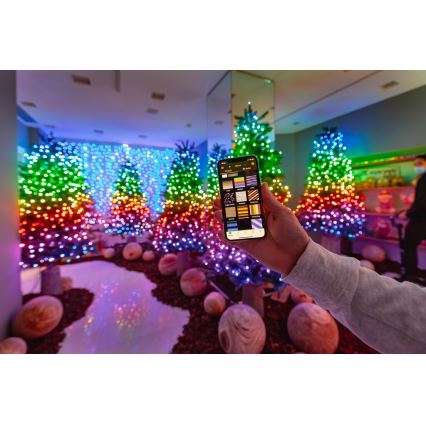 Twinkly - LED RGBW Ghirlandă de Crăciun reglabilă pentru exterior STRINGS 250xLED 23,5m IP44 Wi-Fi