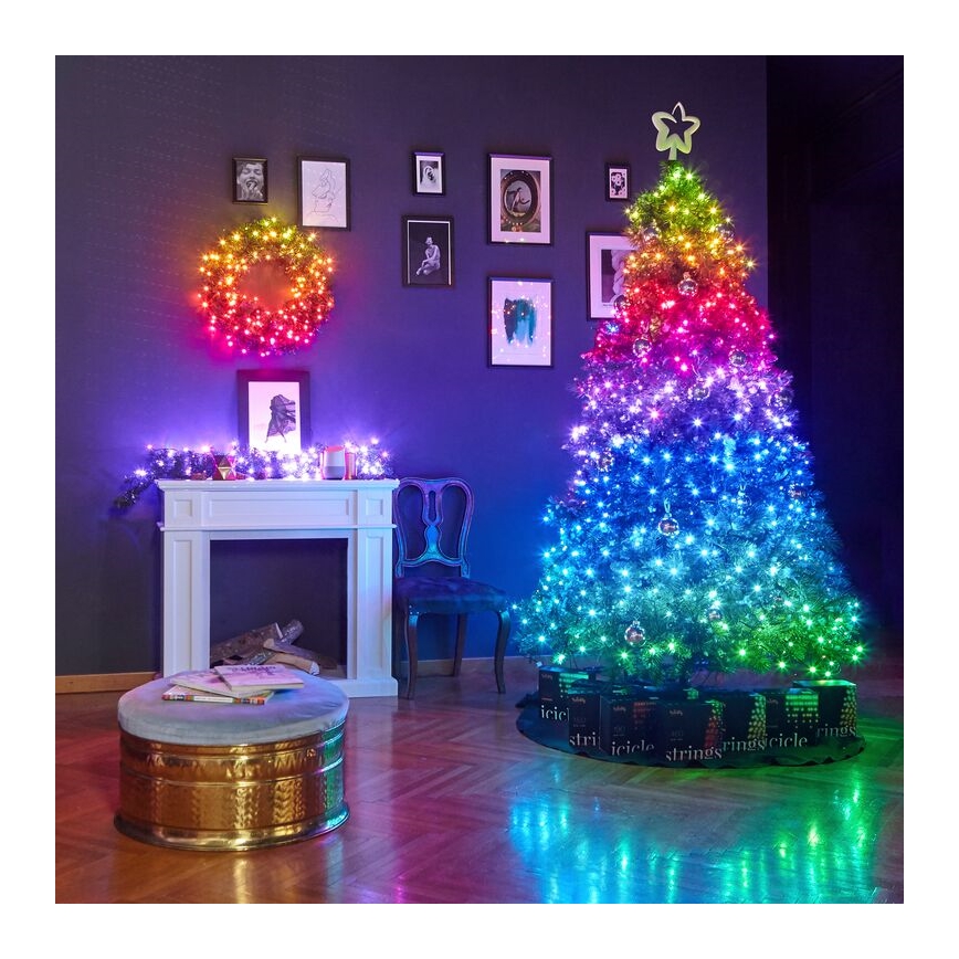 Twinkly - LED RGBW Ghirlandă de Crăciun reglabilă pentru exterior STRINGS 250xLED 23,5m IP44 Wi-Fi
