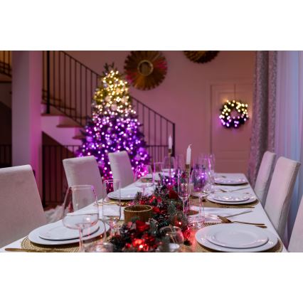 Twinkly - Șir de lumini LED RGBW STRINGS, reglabil, pentru exterior, 250 LED, 23,5 m, IP44, Wi-Fi