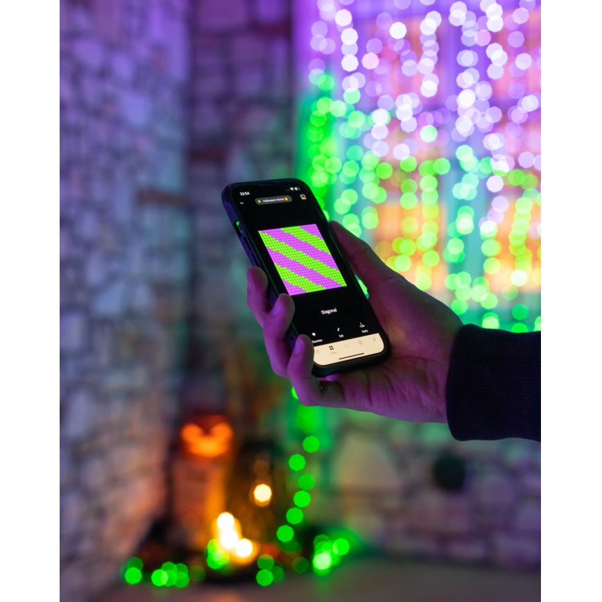 Twinkly - LED RGBW șir luminos de exterior pentru Crăciun, cu intensitate reglabilă STRINGS 250xLED 23,5m IP44 Wi-Fi