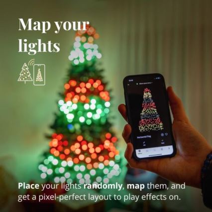 Twinkly - LED RGBW șir luminos de exterior pentru Crăciun, cu intensitate reglabilă STRINGS 250xLED 23,5m IP44 Wi-Fi