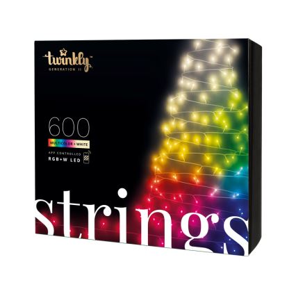 Twinkly - Șir de Crăciun LED RGBW reglabil pentru exterior STRINGS 600xLED 51,5m IP44 Wi-Fi