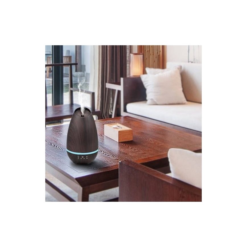Umidificator de aer și ionizator LED RGB 500 ml