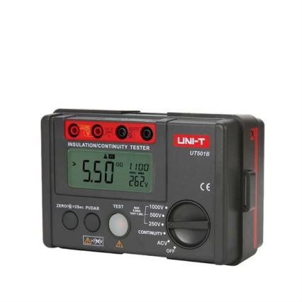 Uni-T UT501B - Tester pentru rezistența la izolație, alimentat cu 6 baterii AA
