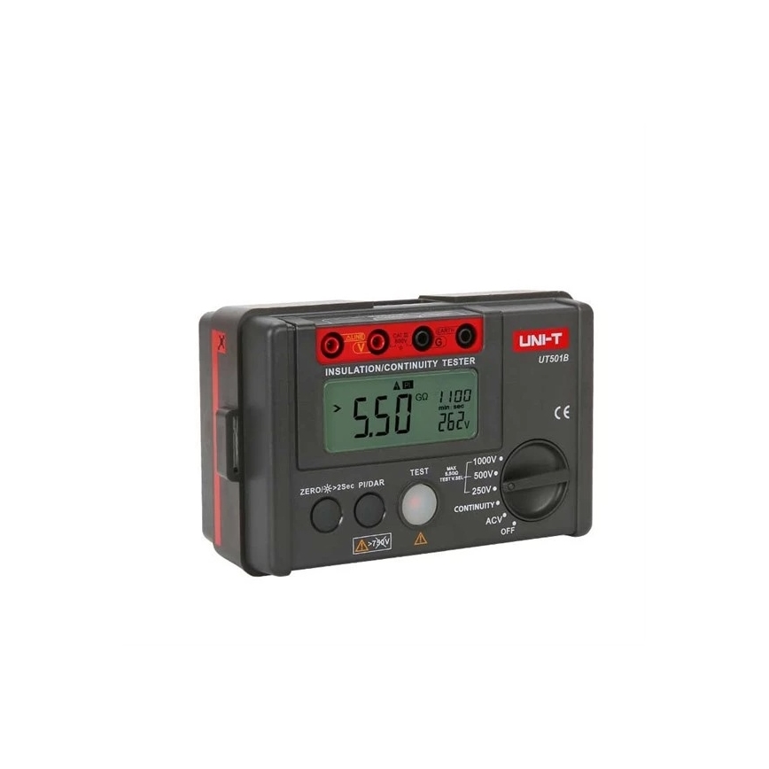 Uni-T UT501B - Tester pentru rezistența la izolație, alimentat cu 6 baterii AA
