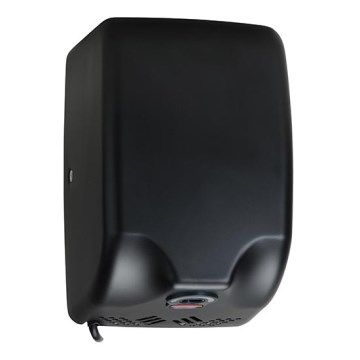 Uscător de mâini din inox, 17,3 x 25,5 cm, negru