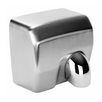 Uscător de mâini din oțel inoxidabil, 27 x 24 cm, argintiu