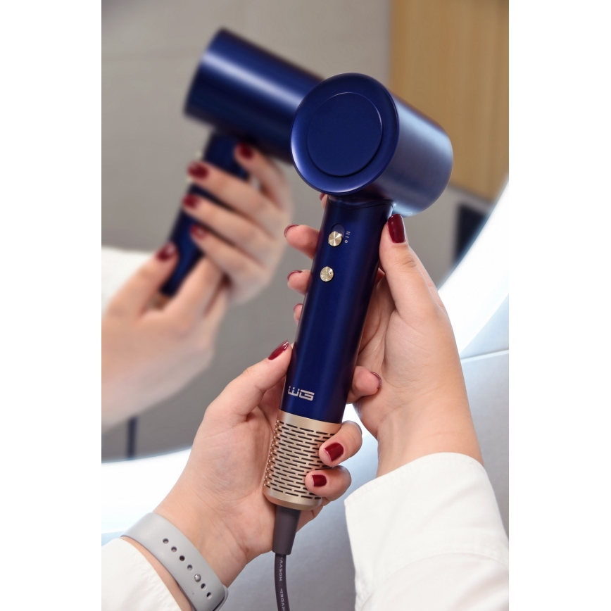 Uscător de păr cu ionizator Winner Group Elegance Air 1600W/230V albastru