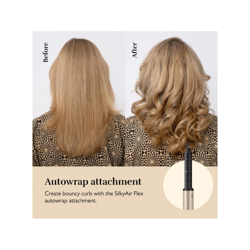 Uscător de păr Silk’n SILKYAIR FLEX 230V, negru/auriu