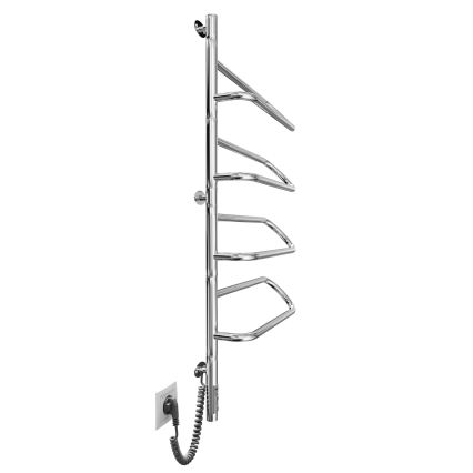 Uscător electric rotativ pentru prosoape ELECTRA 120W/230V 102,5x47,5 cm inox/crom stânga