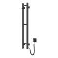 Uscător electric de prosoape SILOUETTE, 46 W, 100 x 16 cm, negru, pe partea dreaptă