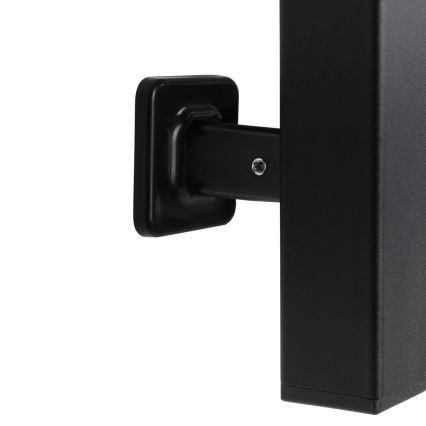 Uscător electric de prosoape SILOUETTE, 46 W, 100 x 16 cm, negru, pe partea dreaptă