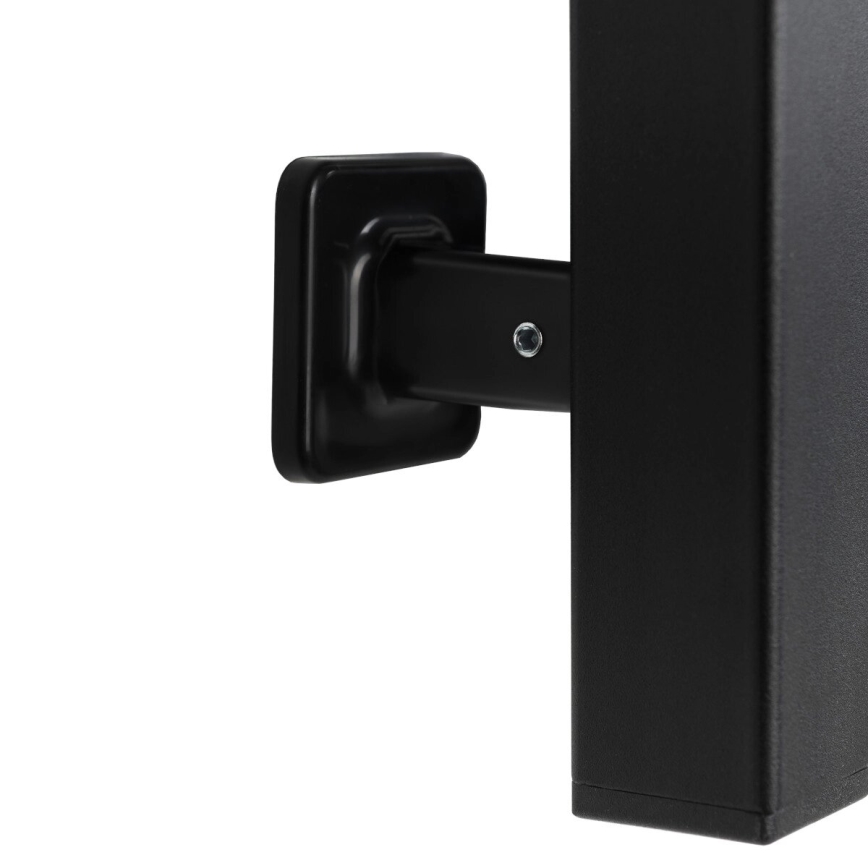 Uscător electric de prosoape SILOUETTE, 46 W, 100 x 16 cm, negru, pe partea dreaptă