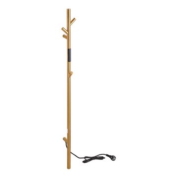 Uscător electric de prosoape, tip bară, 118 cm, 30 W, auriu