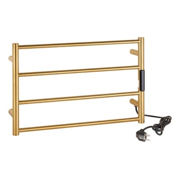 Uscător electric pentru prosoape 56 x 37 cm, 36 W, inox/auriu
