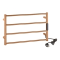 Uscător electric pentru prosoape 56x37 cm, 63 W, inox/cupru