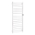 Uscător electric pentru prosoape 60x168 cm 285W inox/alb