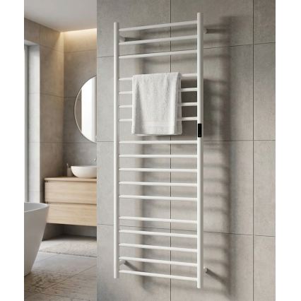 Uscător electric pentru prosoape 60x168 cm 285W inox/alb