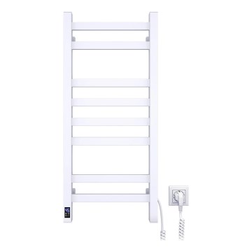 Uscător electric pentru prosoape AVANGARD, 105 W, 80 x 36 cm, alb, cu termostat, racordare pe dreapta