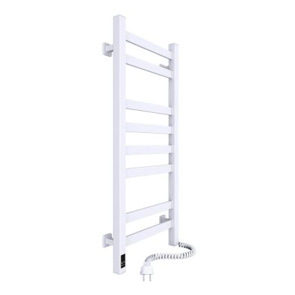 Uscător electric pentru prosoape AVANGARD cu termostat, 105 W, 80 x 36 cm, alb, dreapta