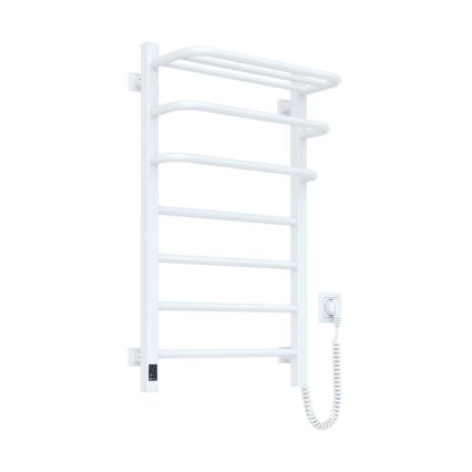 Uscător electric pentru prosoape cu termostat FORTIS 155 W, 80 x 48 cm, alb, pe partea dreaptă