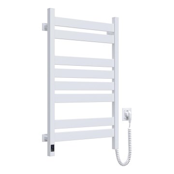 Uscător electric pentru prosoape cu termostat LARGO 168W 80x50 cm, alb, pe partea dreaptă