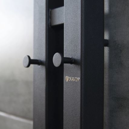 Uscător electric pentru prosoape SILOUETTE cu termostat, 200 W, 230 V, 150,6 cm, IP44, negru, montare pe partea dreaptă