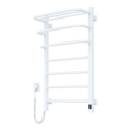 Uscător electric pentru prosoape FORTIS cu termostat, 155 W, 80 x 48 cm, alb, montaj pe partea stângă