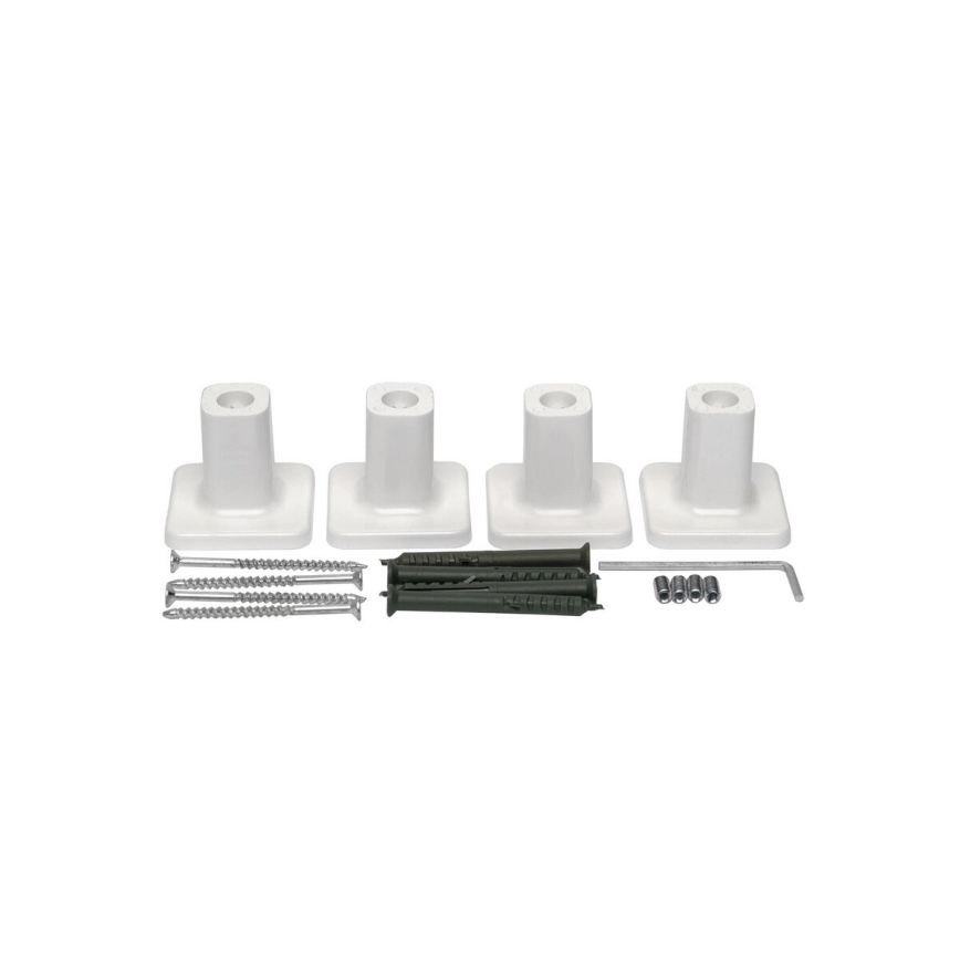 Uscător electric pentru prosoape FORTIS cu termostat, 155 W, 80 x 48 cm, alb, montaj pe partea stângă