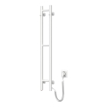Uscător electric pentru prosoape SILOUETTE 46W 100x16 cm alb, pe partea dreaptă