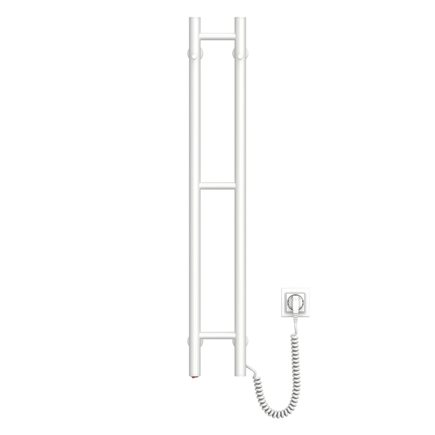 Uscător electric pentru prosoape SILOUETTE 46W 100x16 cm alb, pe partea dreaptă